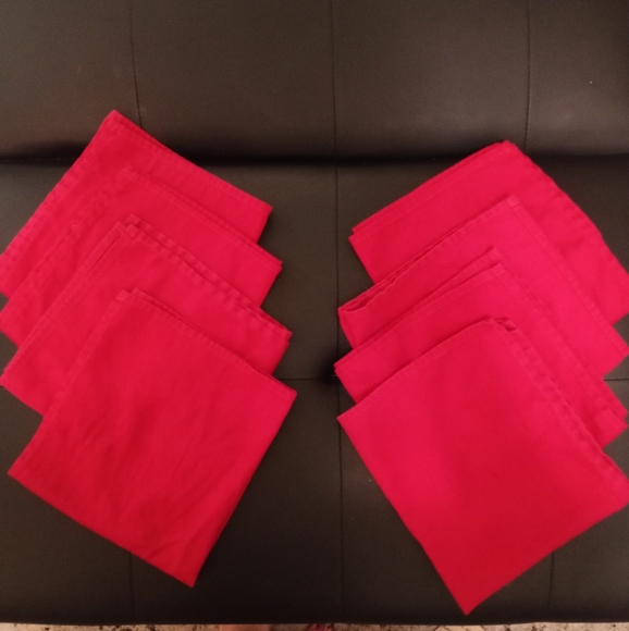 Dining Red Linen Napkins Set Of 8 Formal Fine Dining Napkins 17